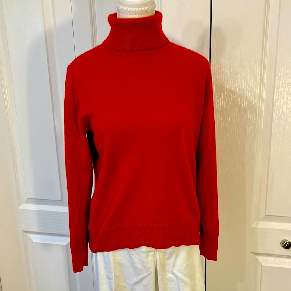 Women's Red Cashmere Sweater